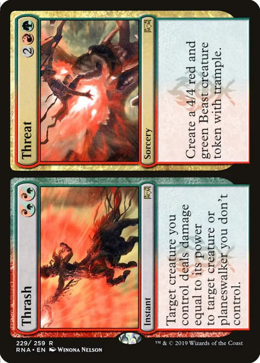 Thrash // Threat [Ravnica Allegiance] - MTG Single