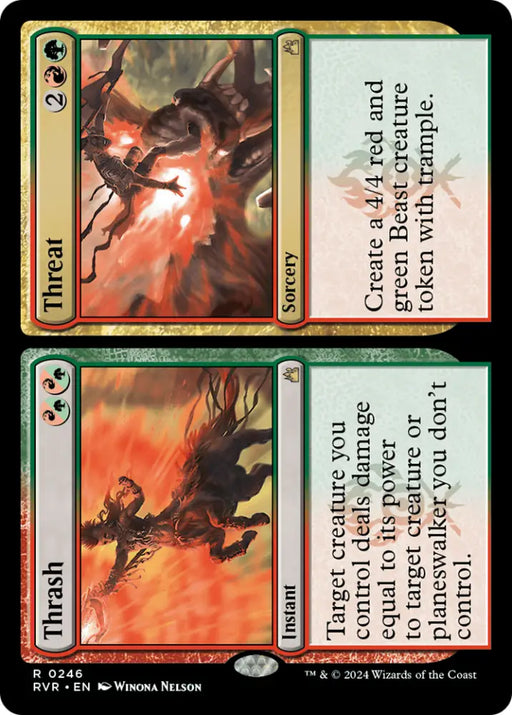 Thrash // Threat [Ravnica Remastered] - MTG Single