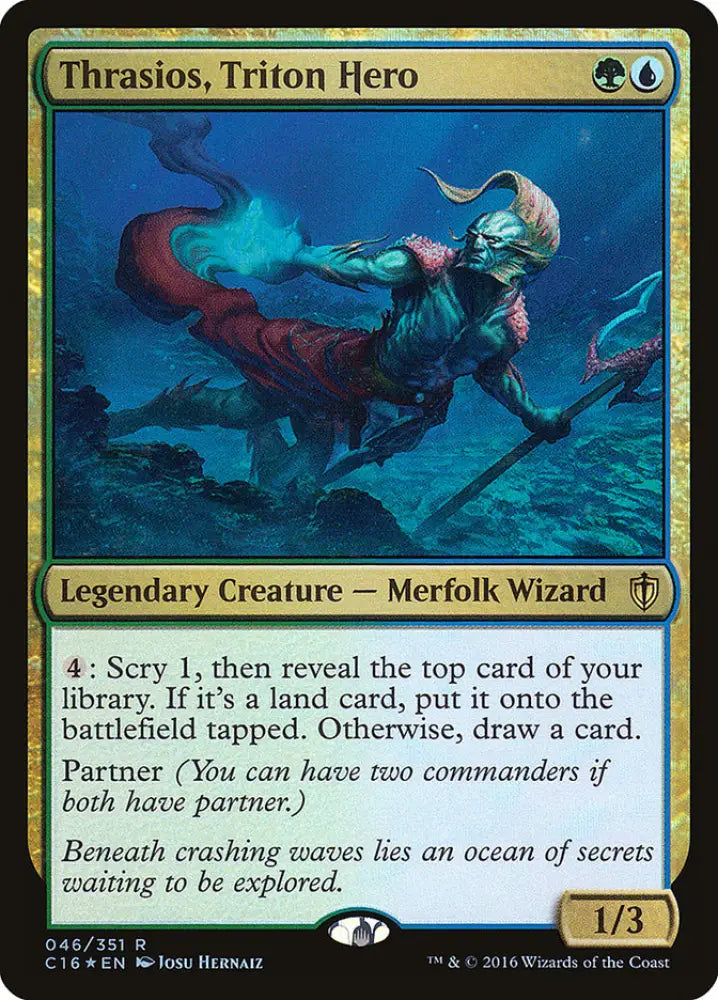 Thrasios Triton Hero [Commander 2016] - MTG Single