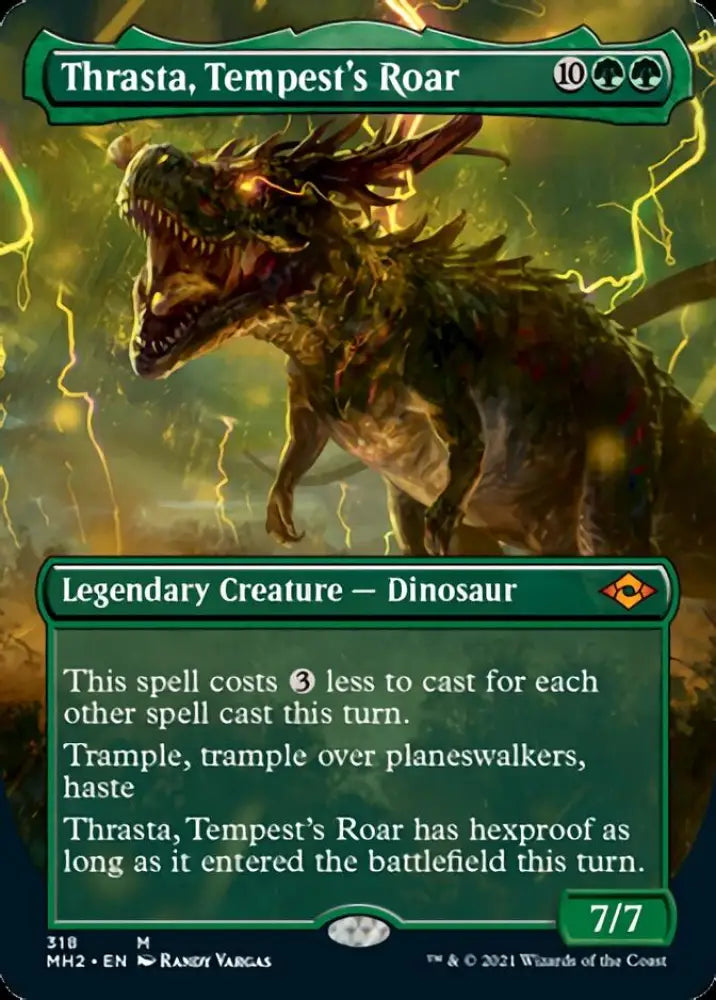 Thrasta Tempest’s Roar (Borderless Alternate Art) [Modern Horizons 2] - MTG Single