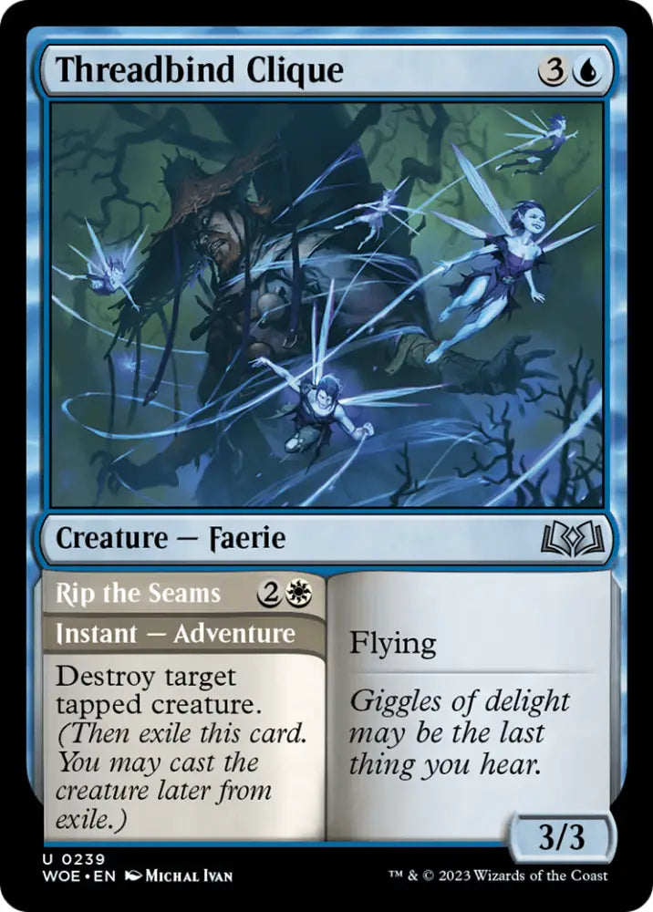 Threadbind Clique // Rip the Seams [Wilds of Eldraine] - MTG Single