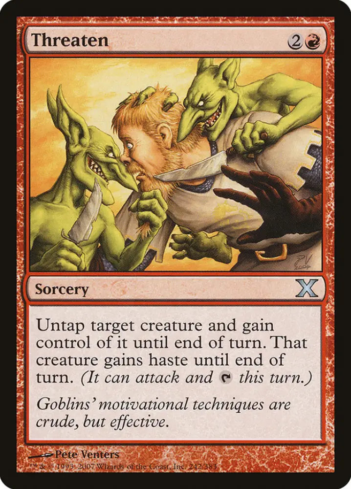 Threaten [Tenth Edition] - MTG Single