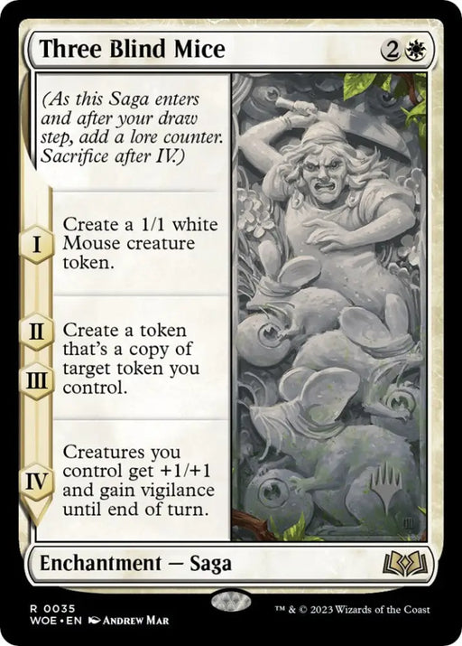 Three Blind Mice (Promo Pack) [Wilds of Eldraine Promos] - MTG Single