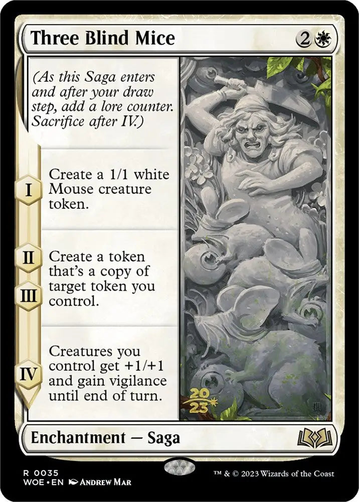 Three Blind Mice [Wilds of Eldraine Prerelease Promos] - MTG Single