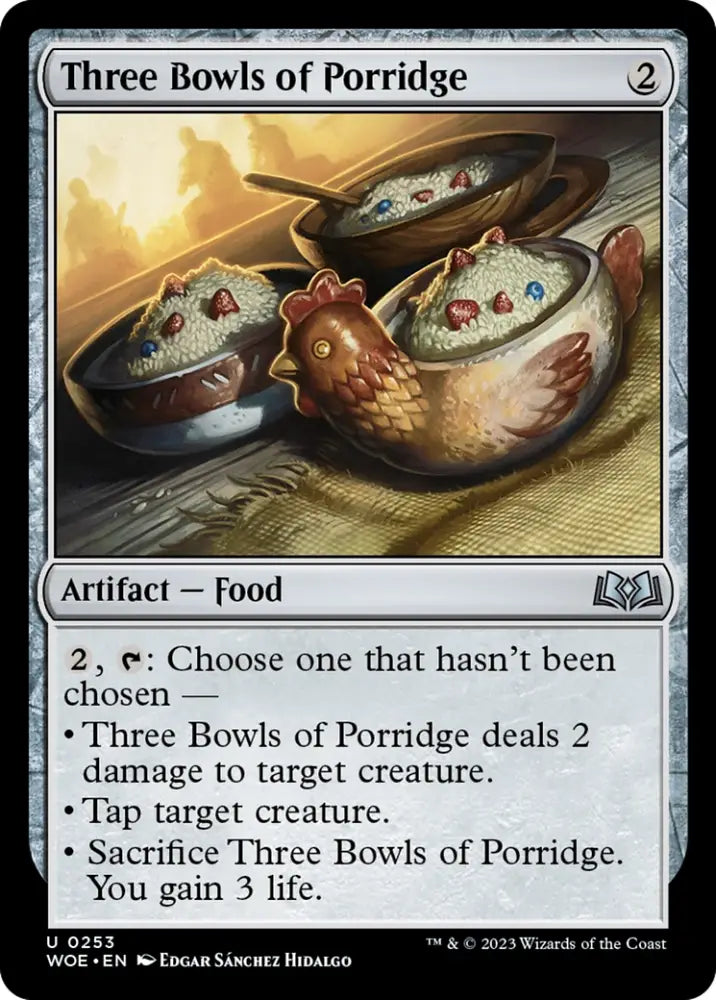 Three Bowls of Porridge [Wilds of Eldraine] - MTG Single