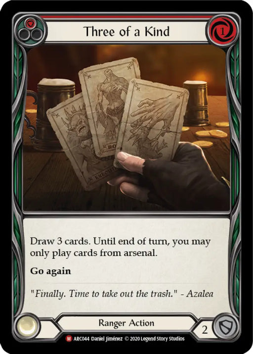 Three of a Kind [Arcane Rising Unlimited] Unlimited Rainbow Foil - Flesh And Blood Single