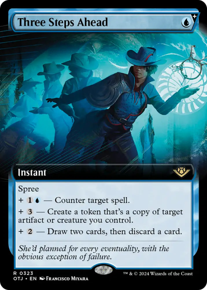 Three Steps Ahead (Extended Art) [Outlaws of Thunder Junction] - MTG Single