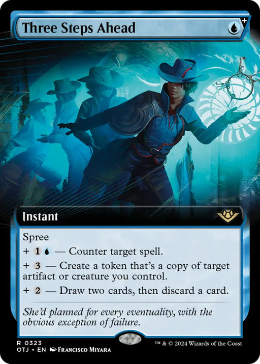 Three Steps Ahead (Extended Art) [Outlaws of Thunder Junction] - MTG Single