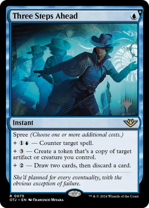 Three Steps Ahead (Promo Pack) [Outlaws of Thunder Junction Promos] - MTG Single