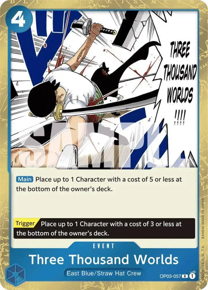 Three Thousand Worlds (Jolly Roger Foil) (OP03-057) [Premium Booster -The Best-]