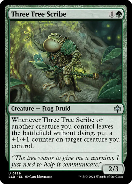Three Tree Scribe [Bloomburrow] - MTG Single