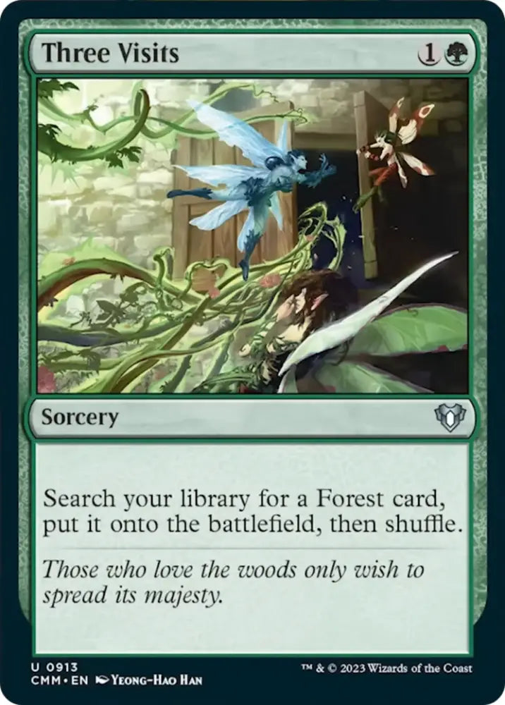Three Visits [Commander Masters] - MTG Single