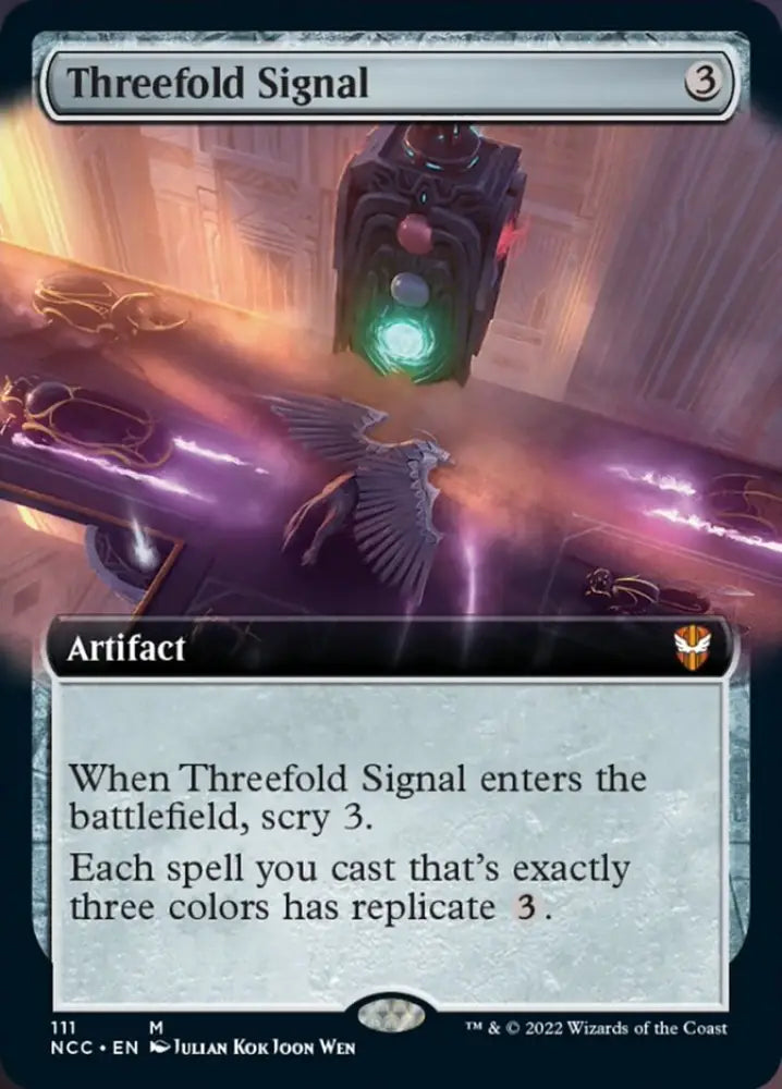 Threefold Signal (Extended Art) [Streets of New Capenna Commander] - MTG Single