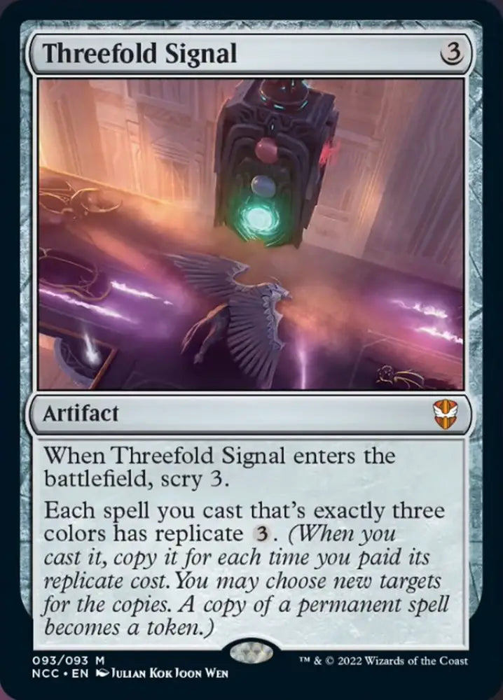 Threefold Signal [Streets of New Capenna Commander] - MTG Single