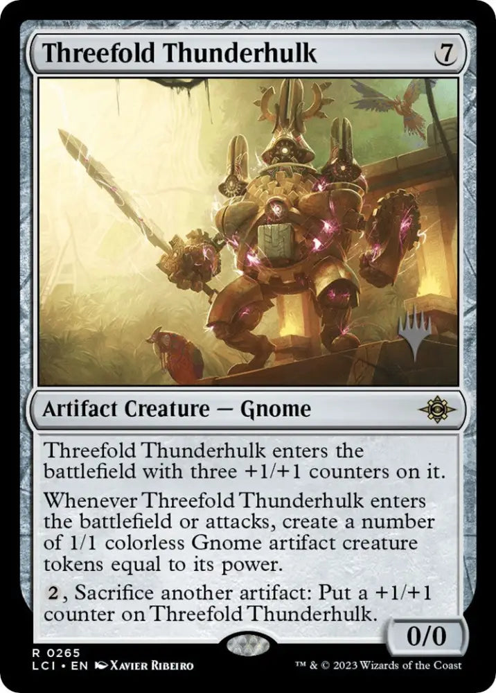 Threefold Thunderhulk (Promo Pack) [The Lost Caverns of Ixalan Promos] - MTG Single