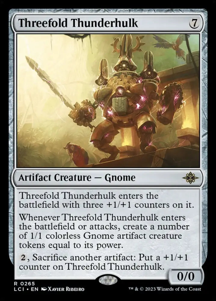 Threefold Thunderhulk [The Lost Caverns of Ixalan] - MTG Single