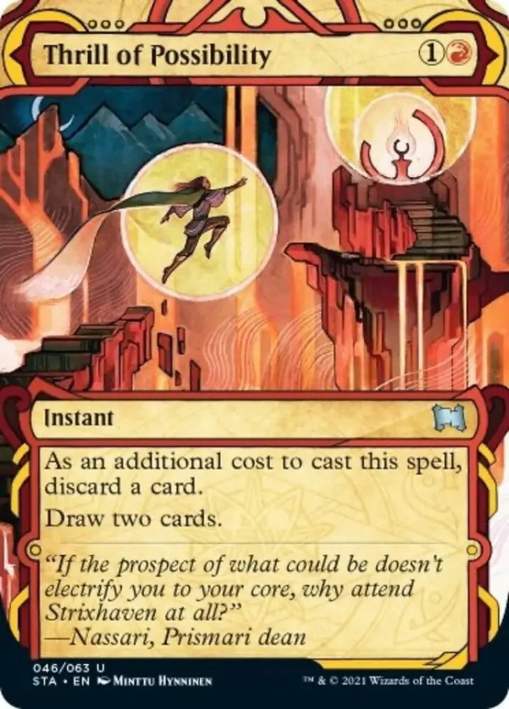 Thrill of Possibility (Foil Etched) [Strixhaven: School of Mages Mystical Archive] - MTG Single