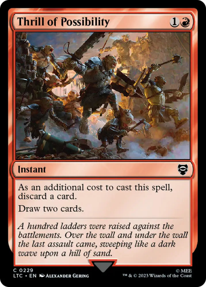 Thrill of Possibility [The Lord of the Rings: Tales of Middle-Earth Commander] - MTG Single
