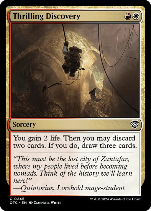 Thrilling Discovery [Outlaws of Thunder Junction Commander] - MTG Single