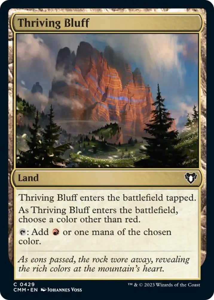Thriving Bluff [Commander Masters] - MTG Single