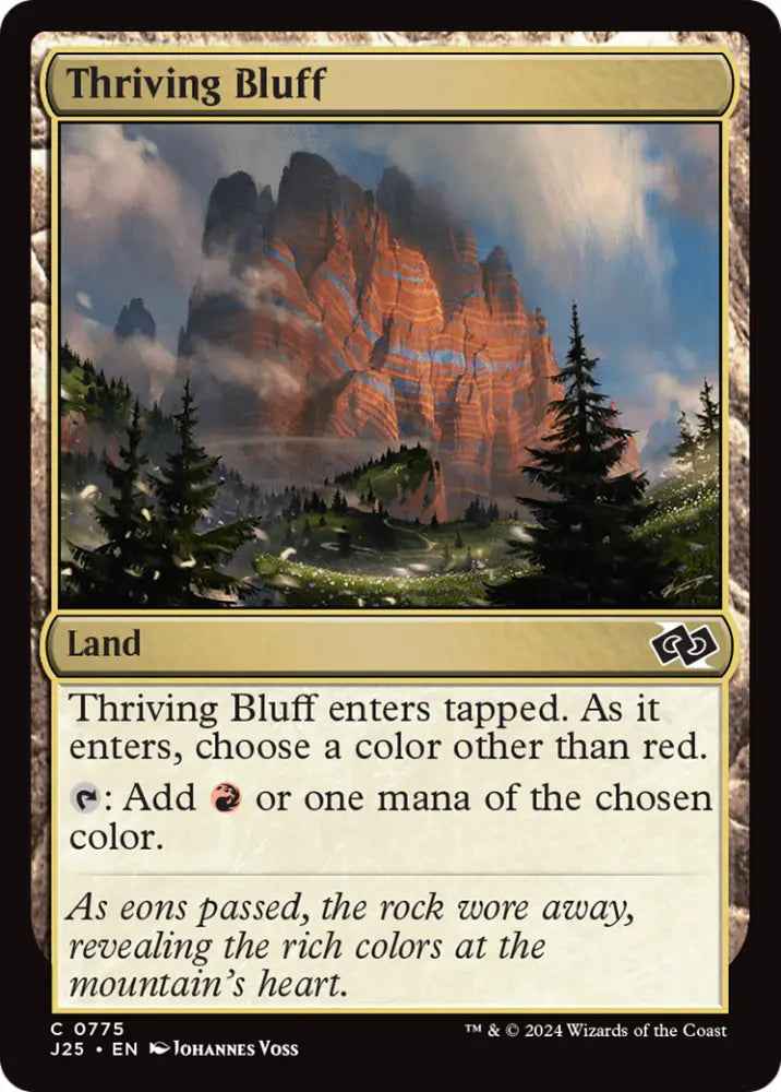 Thriving Bluff [Foundations Jumpstart] - MTG Single