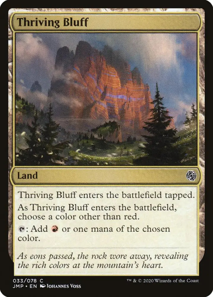 Thriving Bluff [Jumpstart] - MTG Single