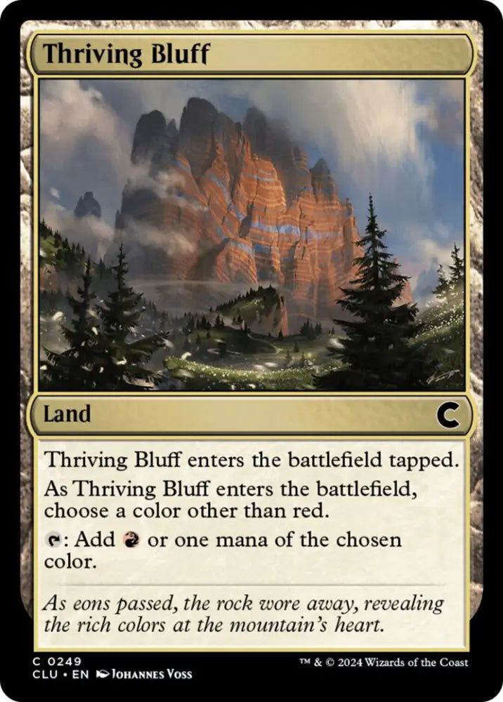 Thriving Bluff [Ravnica: Clue Edition] - MTG Single