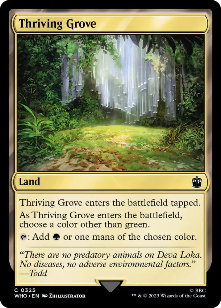 Thriving Grove [Doctor Who] - MTG Single