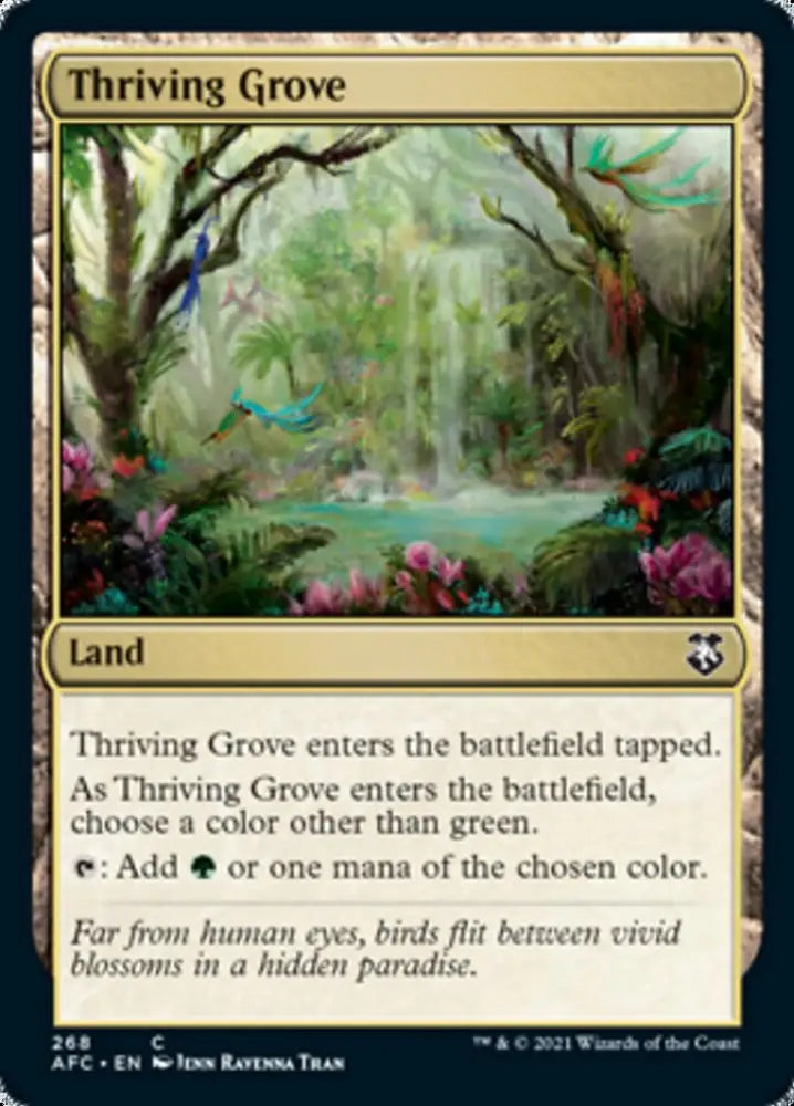 Thriving Grove [Dungeons & Dragons: Adventures in the Forgotten Realms Commander] - MTG Single