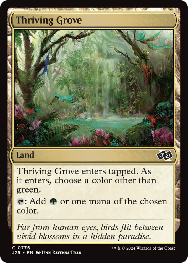 Thriving Grove [Foundations Jumpstart] - MTG Single