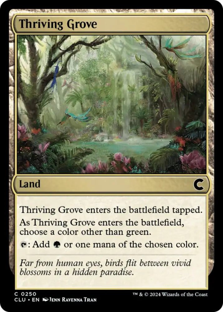Thriving Grove [Ravnica: Clue Edition] - MTG Single