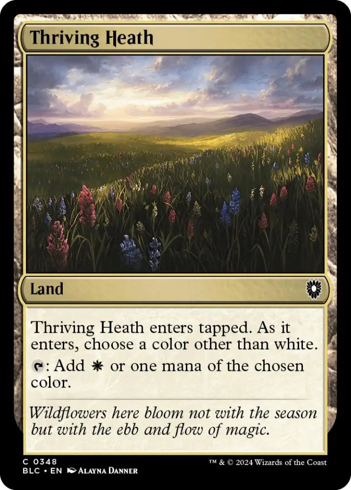 Thriving Heath [Bloomburrow Commander] - MTG Single