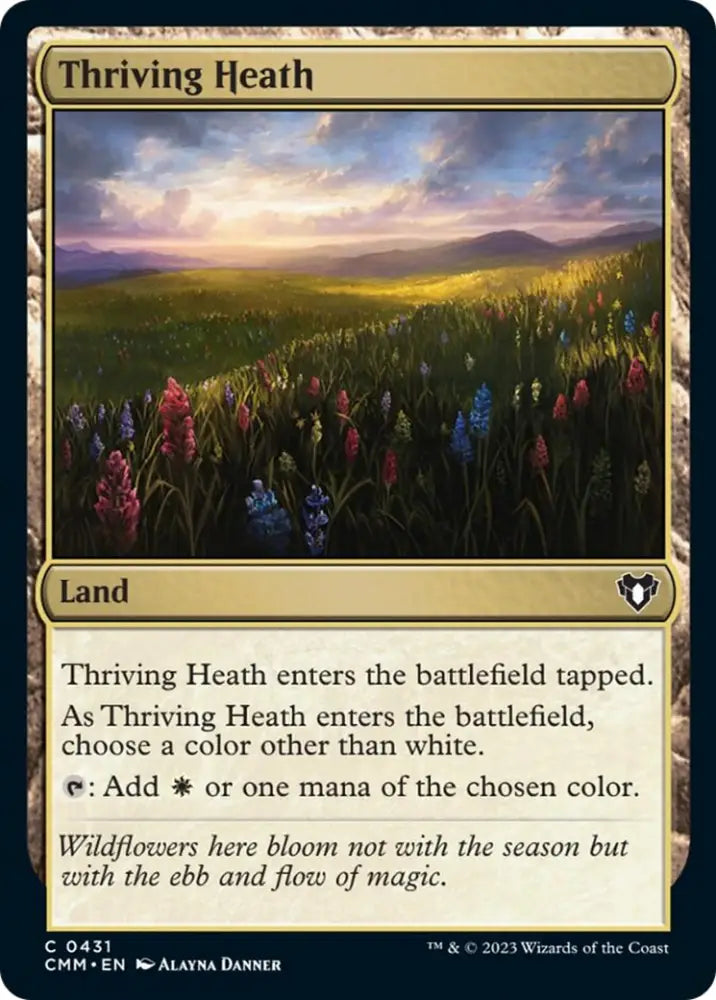 Thriving Heath [Commander Masters] - MTG Single