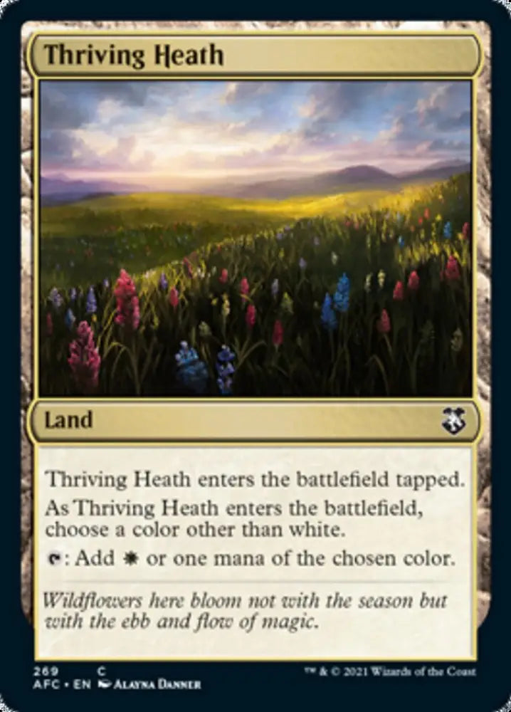 Thriving Heath [Dungeons & Dragons: Adventures in the Forgotten Realms Commander] - MTG Single