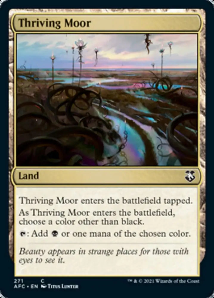 Thriving Moor [Dungeons & Dragons: Adventures in the Forgotten Realms Commander] - MTG Single