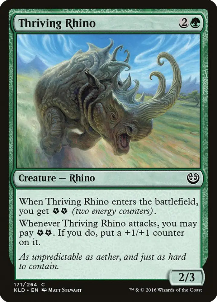 Thriving Rhino [Kaladesh] - MTG Single