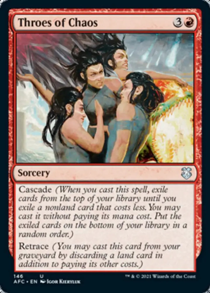 Throes of Chaos [Dungeons & Dragons: Adventures in the Forgotten Realms Commander] - MTG Single