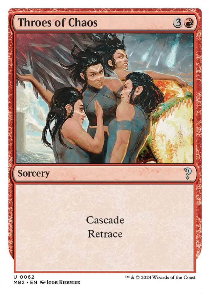 Throes of Chaos (White Border) [Mystery Booster 2] - MTG Single
