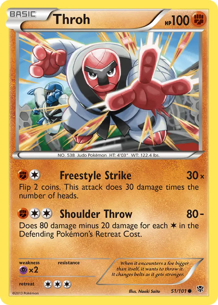 Throh (51/101) [Black & White: Plasma Blast] - Pokemon Single