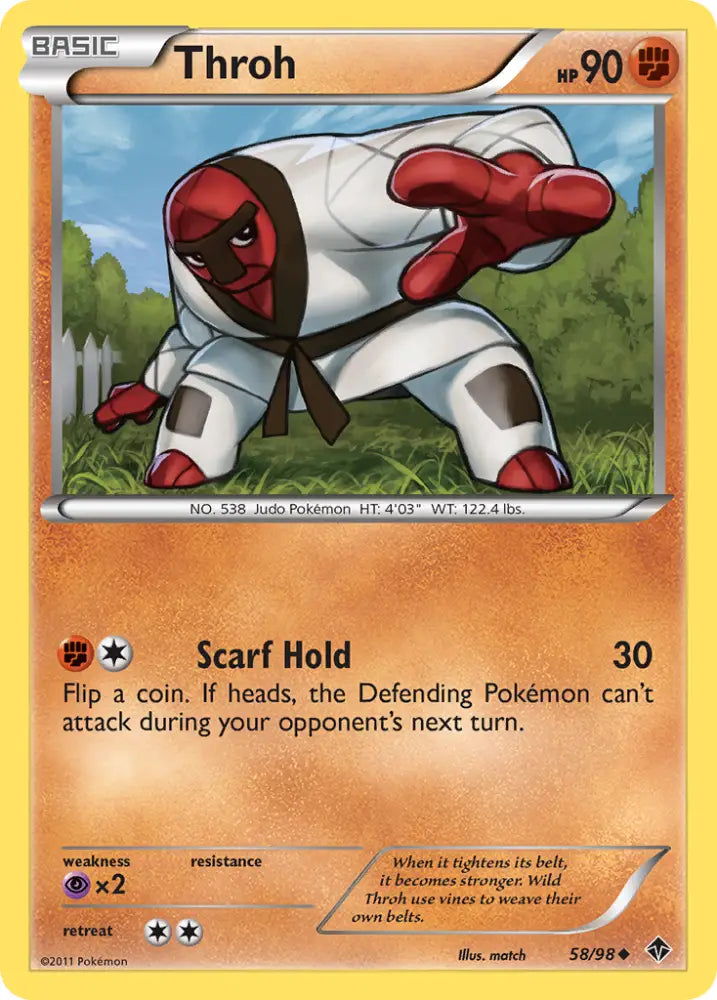 Throh (58/98) [Black & White: Emerging Powers] - Pokemon Single