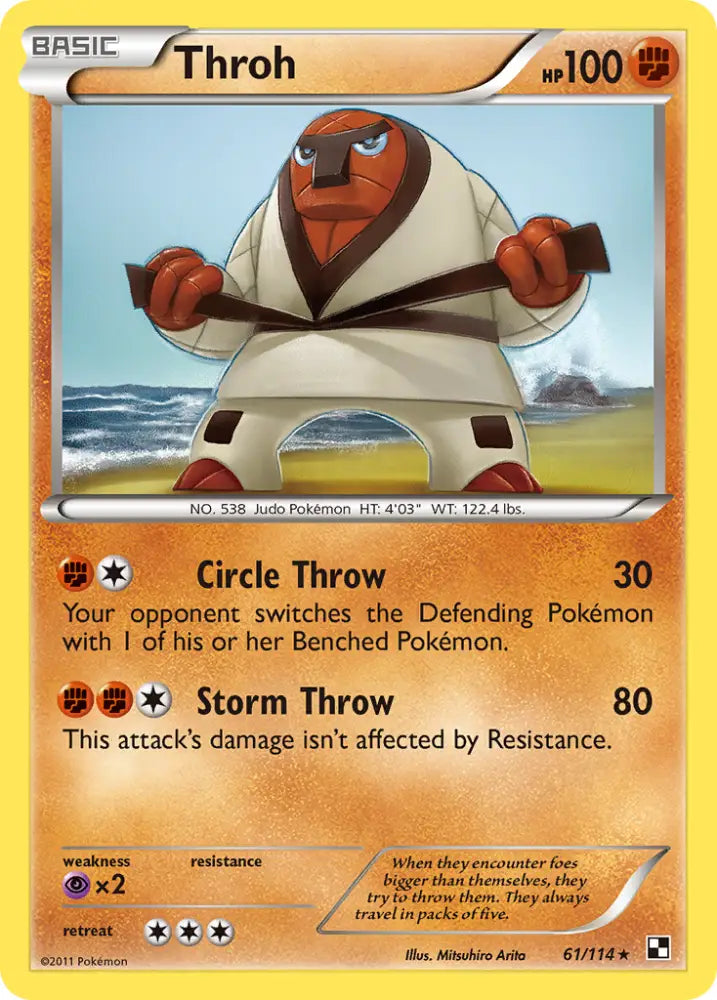Throh (61/114) [Black & White: Base Set] - Pokemon Single