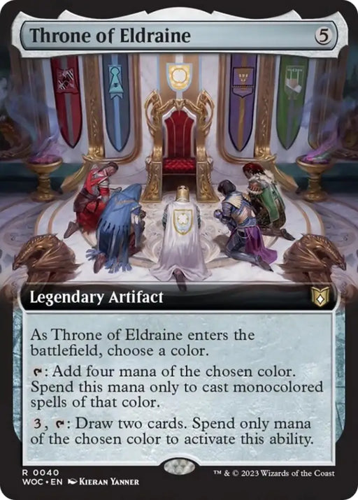 Throne of Eldraine (Extended Art) [Wilds of Eldraine Commander] - MTG Single