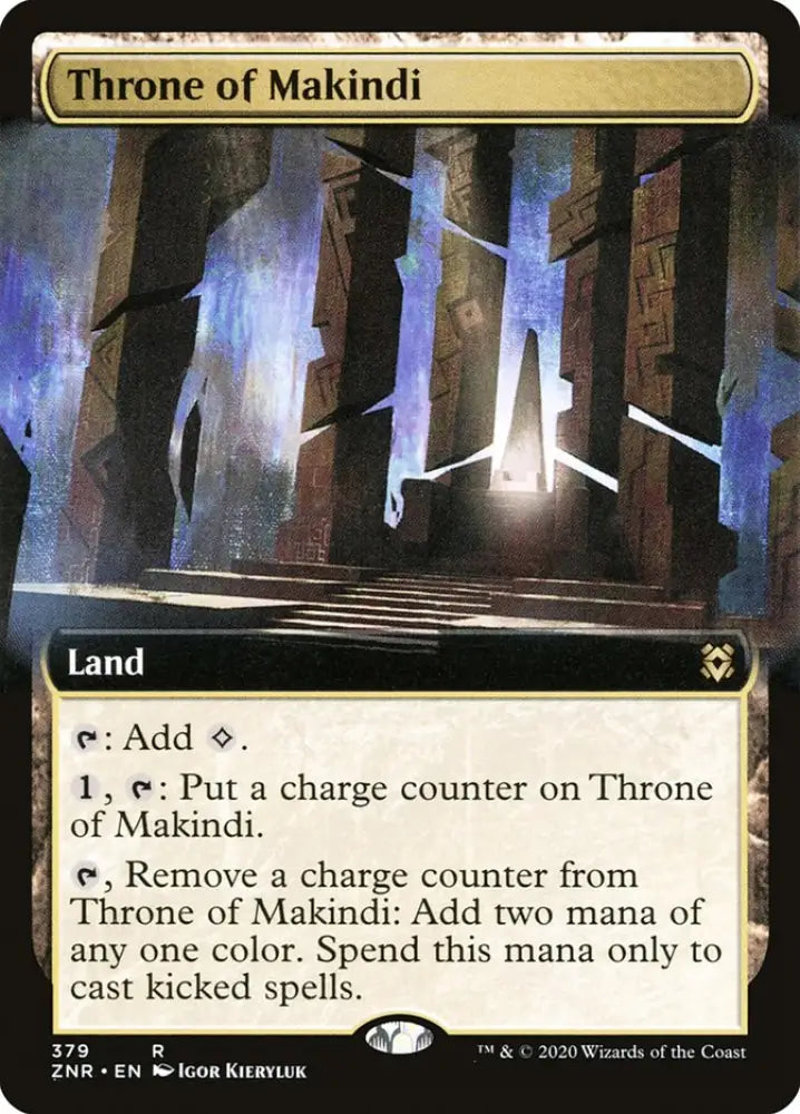 Throne of Makindi (Extended Art) [Zendikar Rising] - MTG Single