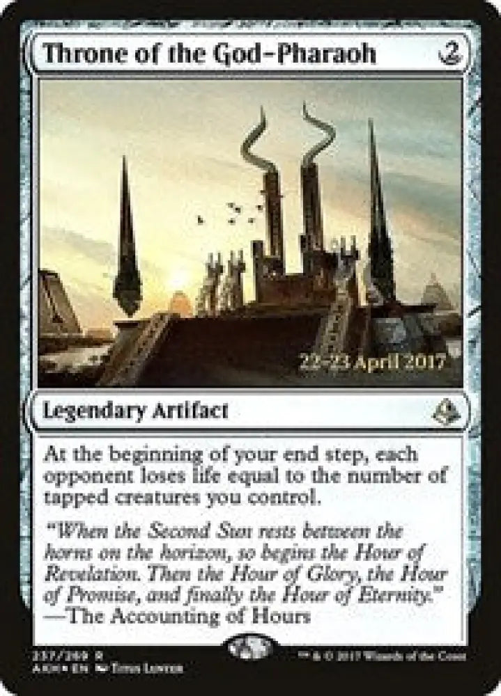 Throne of the God-Pharaoh (237) [Prerelease Cards]