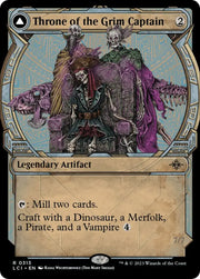 Throne of the Grim Captain // The Grim Captain (Showcase) [The Lost Caverns of Ixalan] - MTG Single