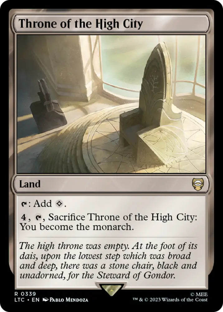 Throne of the High City [The Lord of the Rings: Tales of Middle-Earth Commander] - MTG Single