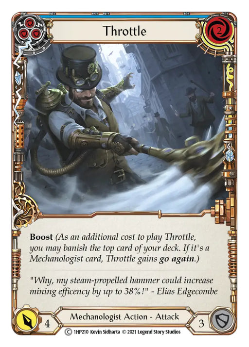 Throttle (Blue) [1HP210] (History Pack 1) - Flesh And Blood Single