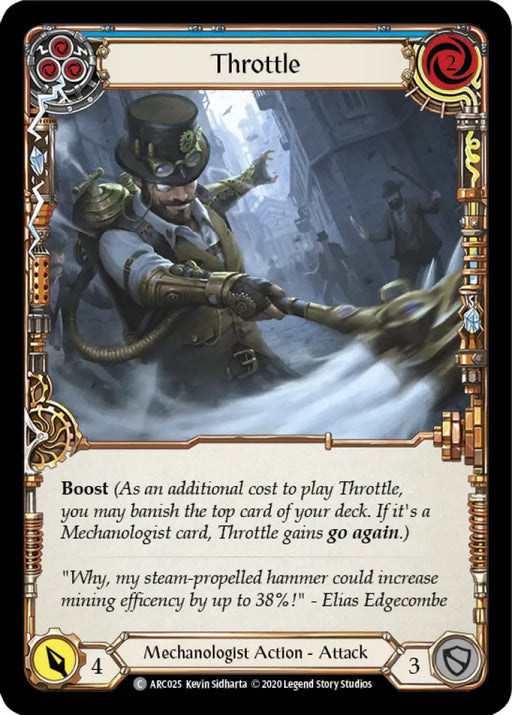 Throttle (Blue) [Arcane Rising Unlimited] Unlimited Normal - Flesh And Blood Single