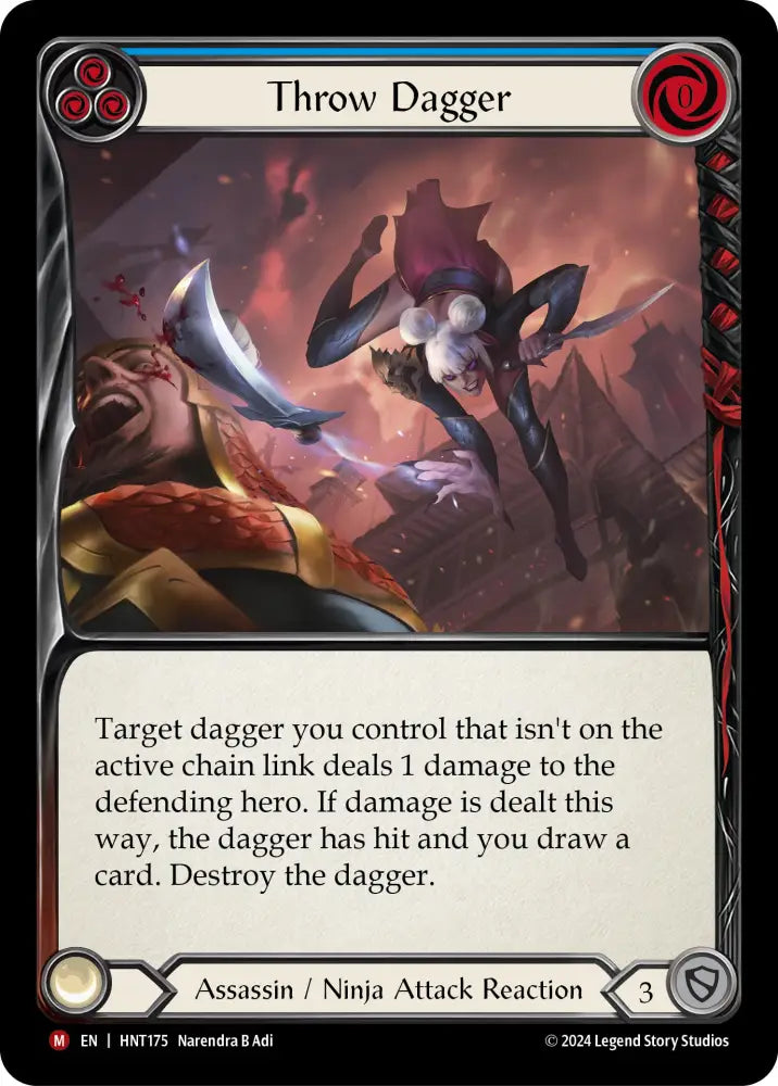 Throw Dagger [The Hunted] Rainbow Foil - Flesh And Blood Single
