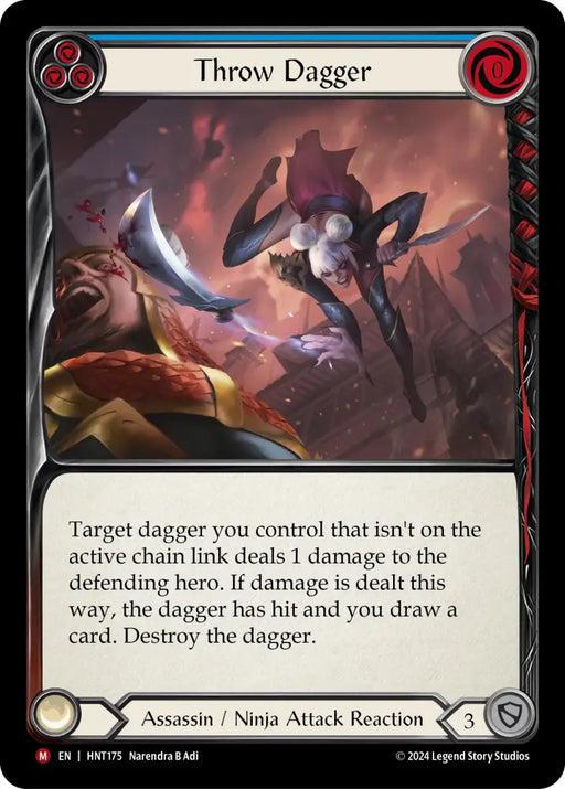 Throw Dagger [The Hunted] Rainbow Foil - Flesh And Blood Single